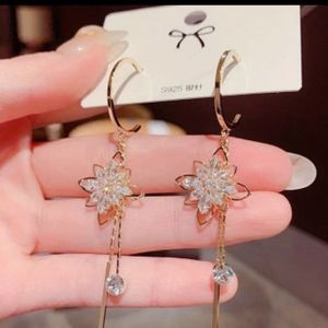 Womans Mother Of Pearl Floral Burst formal earrings